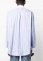 MM6 Maison Margiela Overhemd met geborduurd logo Blauw - Thumbnail 4