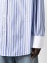 MM6 Maison Margiela Overhemd met geborduurd logo Blauw - Thumbnail 5