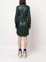 MM6 Maison Margiela Blousejurk van imitatieleer Groen - Thumbnail 4