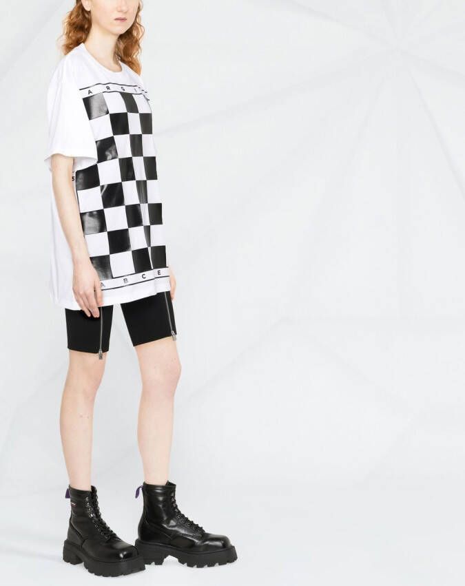 MM6 Maison Margiela Geruit T-shirt Wit