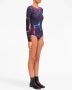 MM6 Maison Margiela graphic-print long-sleeve bodysuit Zwart - Thumbnail 3