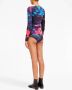 MM6 Maison Margiela graphic-print long-sleeve bodysuit Zwart - Thumbnail 5