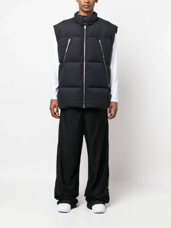 MM6 Maison Margiela Bodywarmer met hoge hals Zwart