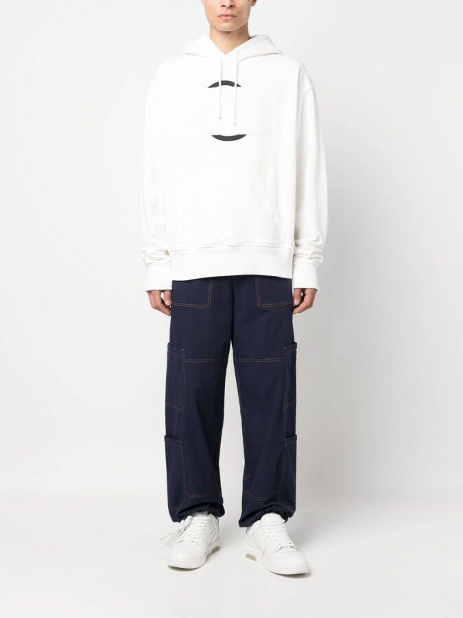 MM6 Maison Margiela Hoodie met grafische print Wit