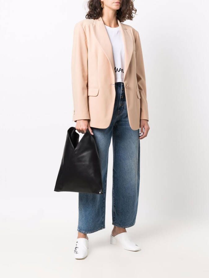 MM6 Maison Margiela Kleine Classic Japanese shopper Zwart
