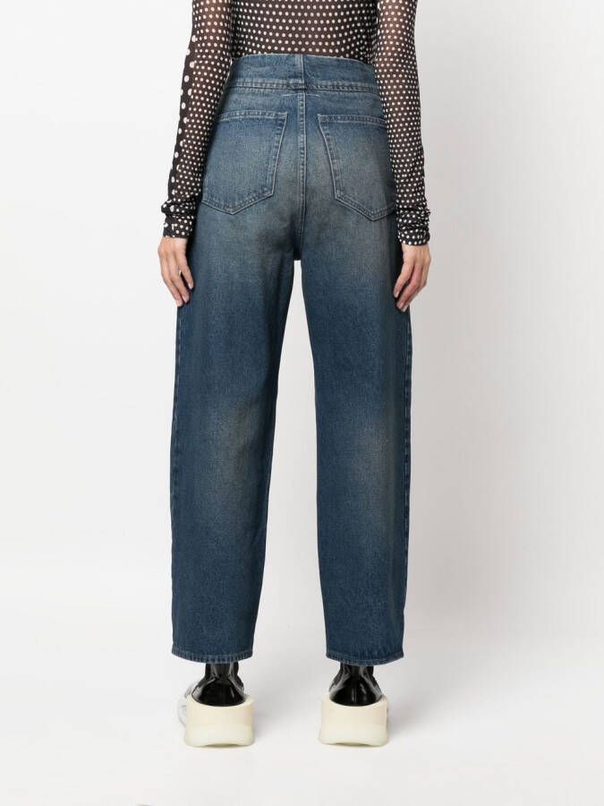 MM6 Maison Margiela Jeans met stonewashed-effect Blauw