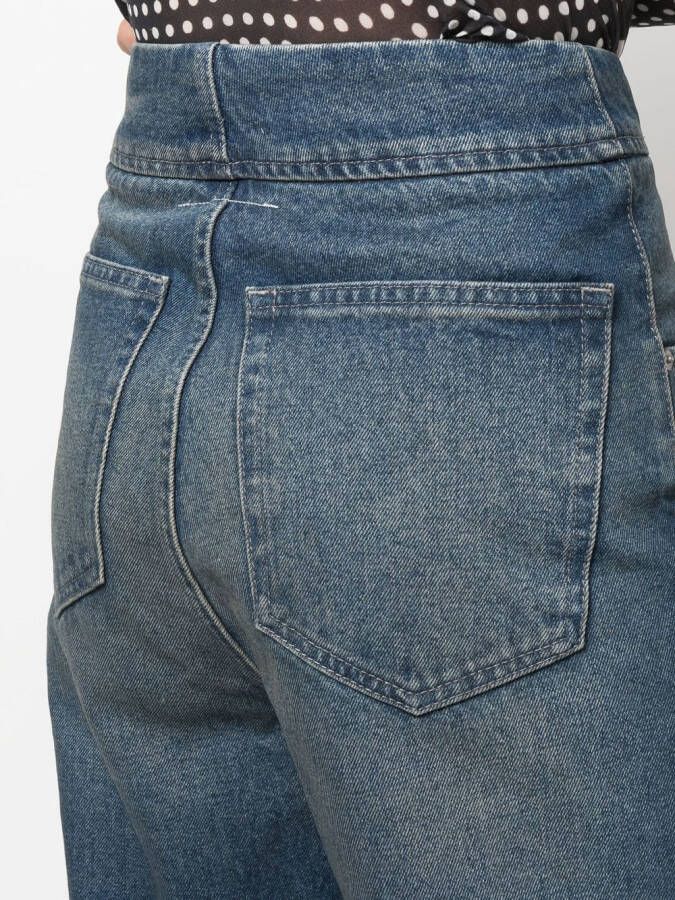 MM6 Maison Margiela Jeans met stonewashed-effect Blauw