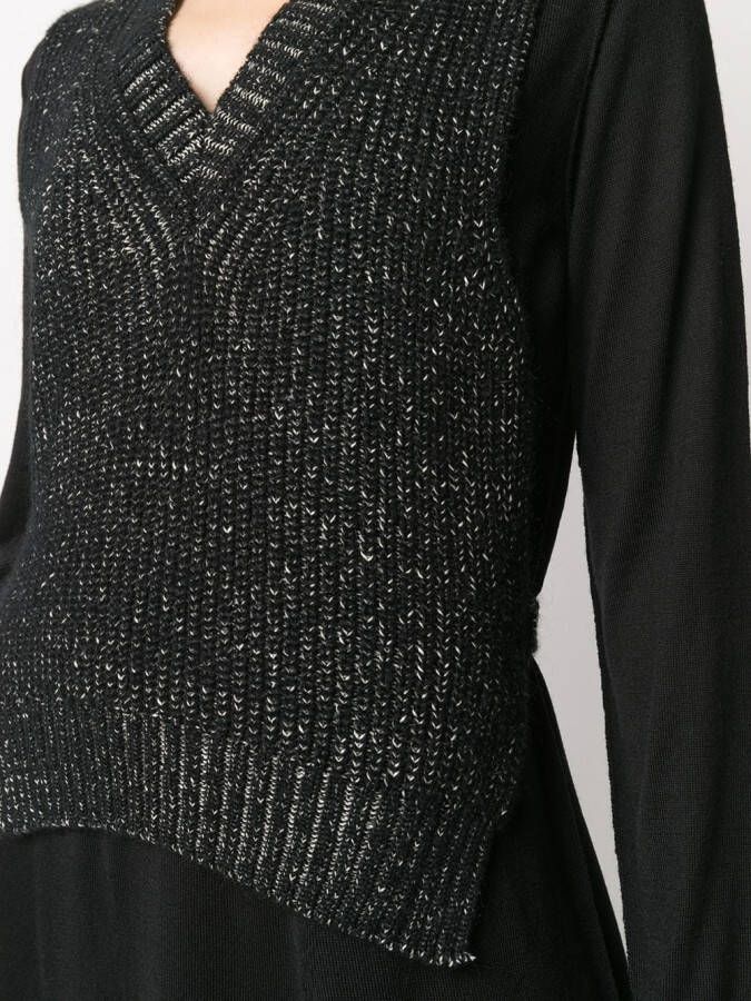 MM6 Maison Margiela Jurk met vlak Zwart