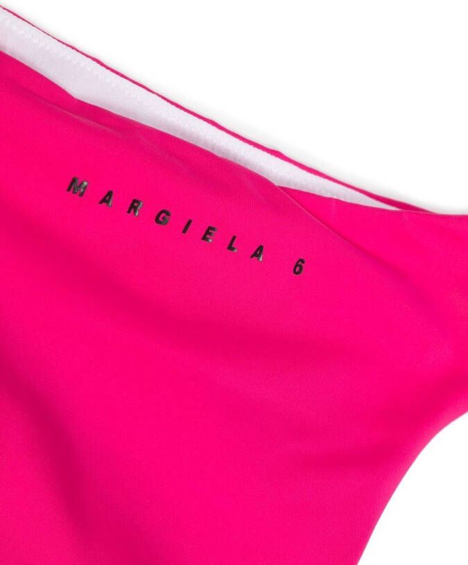 MM6 Maison Margiela Kids Bikini met logoprint Roze