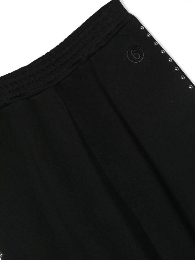 MM6 Maison Margiela Kids Broek verfraaid met studs Zwart