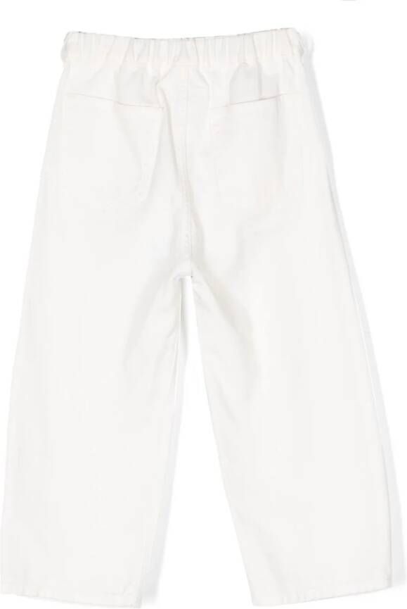 MM6 Maison Margiela Kids Jeans met elastische tailleband Wit