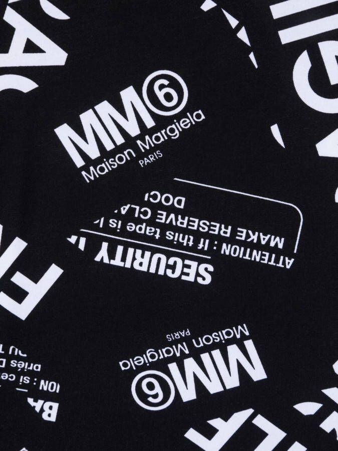 MM6 Maison Margiela Kids Fleece top Zwart