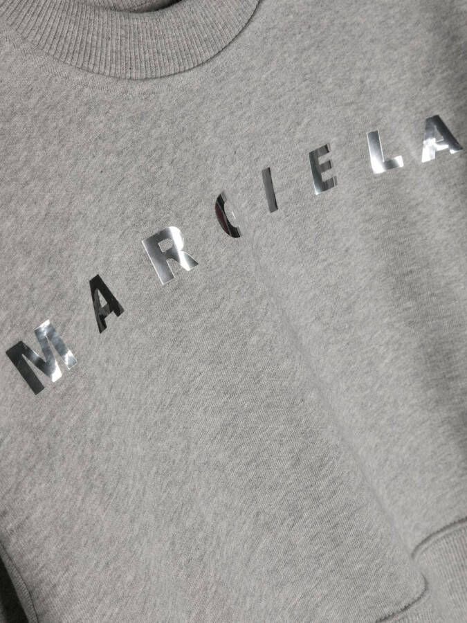 MM6 Maison Margiela Kids Trui met logoprint Grijs