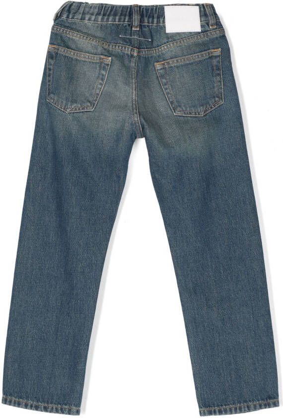 MM6 Maison Margiela Kids Straight jeans Blauw