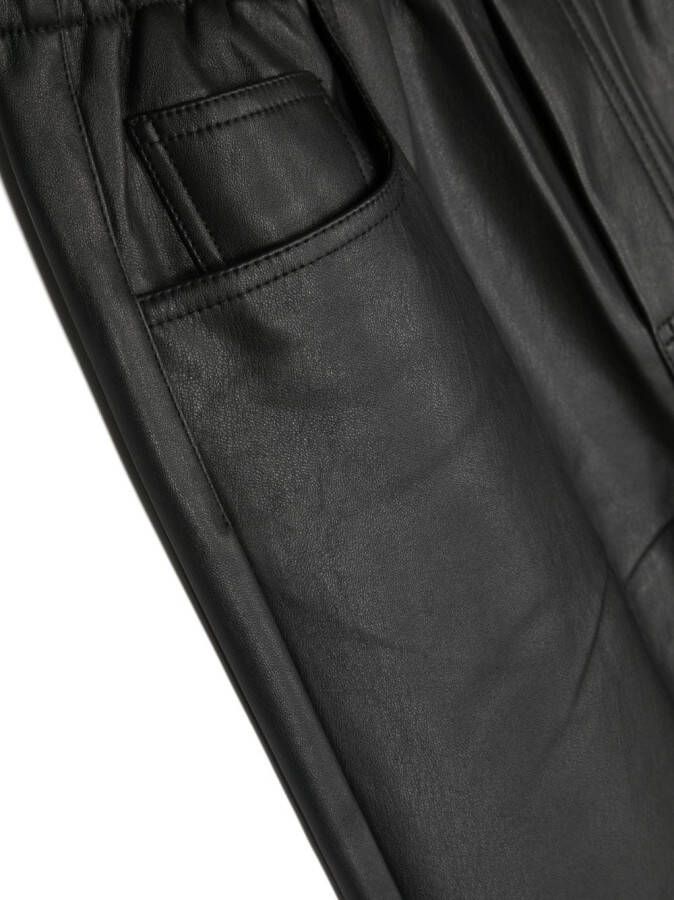 MM6 Maison Margiela Kids Broek met elastische taille Zwart