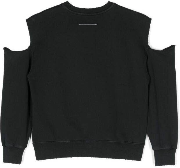 MM6 Maison Margiela Kids Sweater met streepdetail Zwart