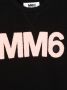 MM6 Maison Margiela Kids Sweaterjurk met logoprint Zwart - Thumbnail 3