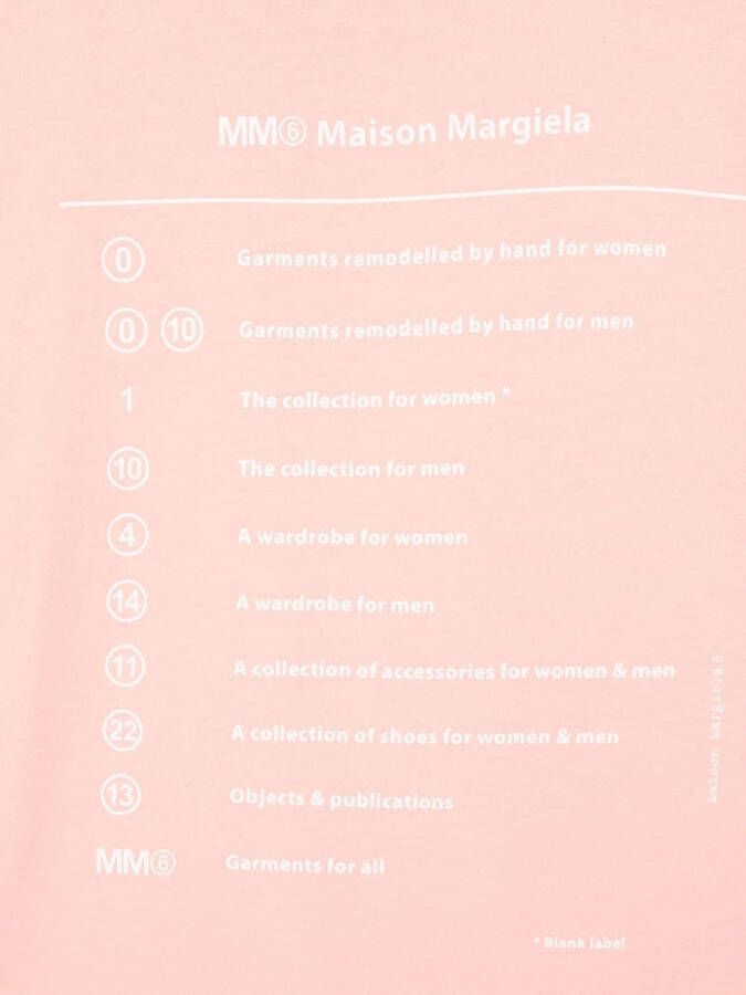 MM6 Maison Margiela Kids T-shirt met grafische print Roze