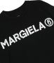 MM6 Maison Margiela Kids T-shirt met logo Zwart - Thumbnail 3