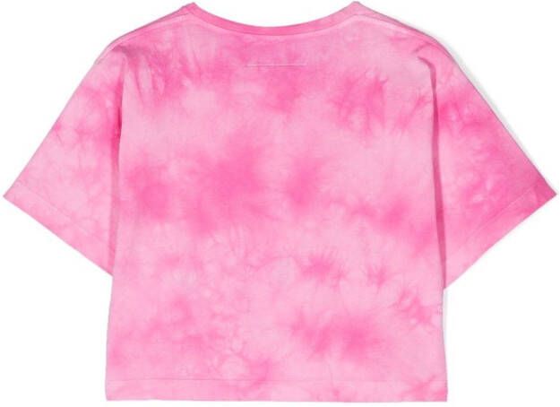 MM6 Maison Margiela Kids T-shirt met logopatch Roze