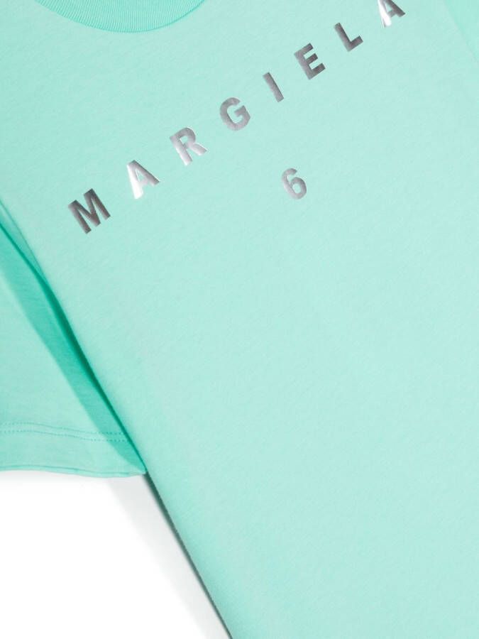 MM6 Maison Margiela Kids T-shirt met logoprint Groen