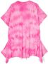 MM6 Maison Margiela Kids T-shirtjurk met tie-dye print Roze - Thumbnail 2
