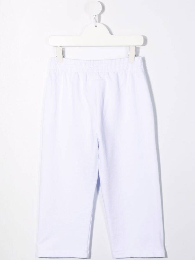MM6 Maison Margiela Kids Trainingsbroek met logoprint Wit
