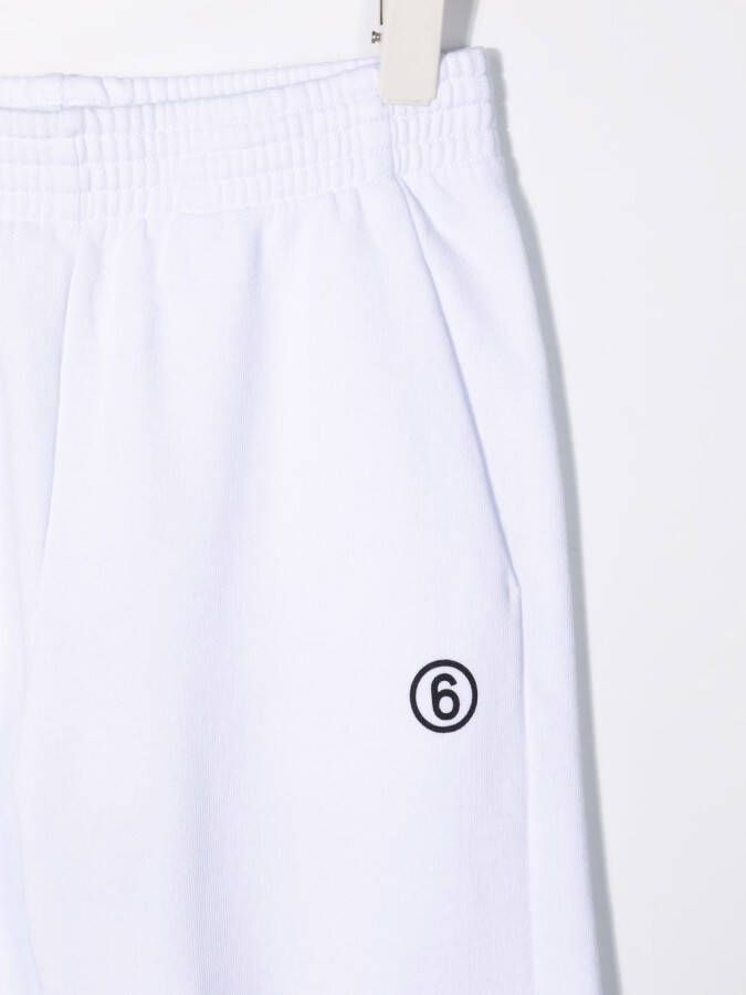 MM6 Maison Margiela Kids Trainingsbroek met logoprint Wit