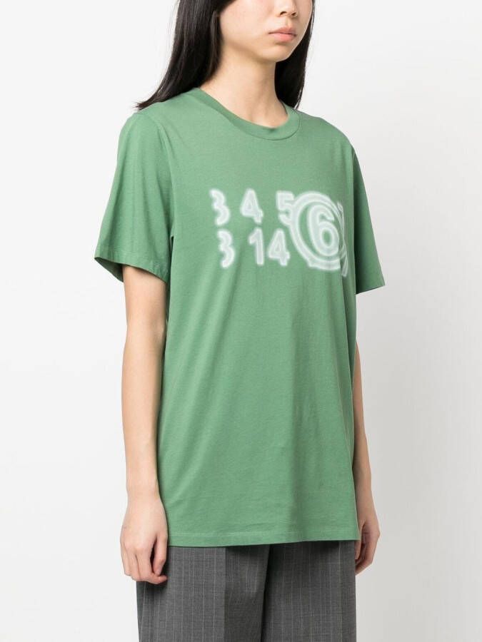 MM6 Maison Margiela T-shirt met patroon Groen