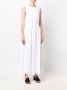 MM6 Maison Margiela Maxi-jurk met contrasterende stiksels Wit - Thumbnail 3