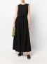 MM6 Maison Margiela Maxi-jurk met contrasterende stiksels Zwart - Thumbnail 2