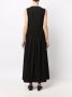 MM6 Maison Margiela Maxi-jurk met contrasterende stiksels Zwart - Thumbnail 4