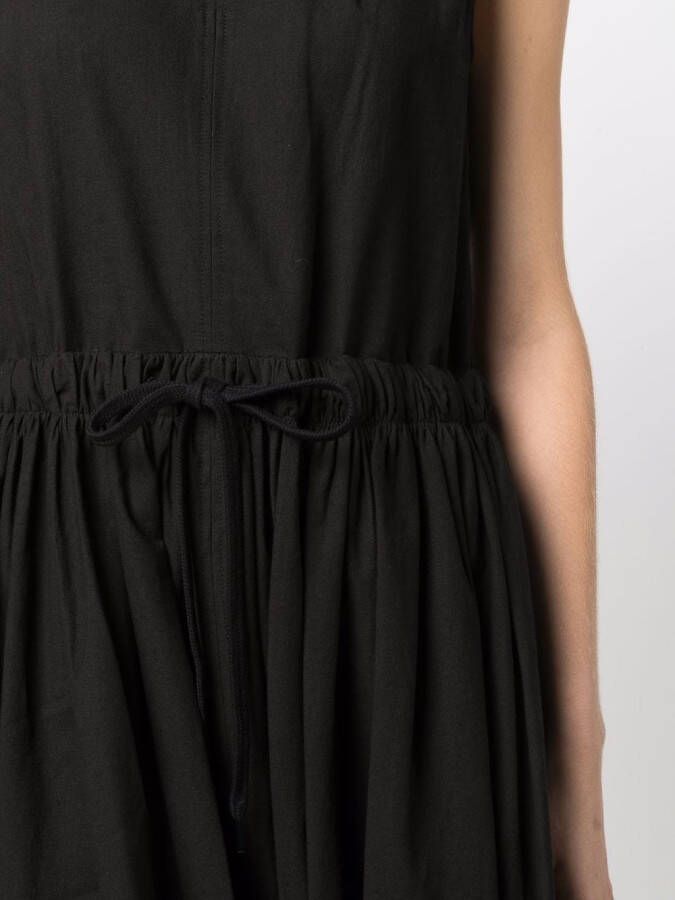 MM6 Maison Margiela Maxi-jurk met contrasterende stiksels Zwart