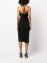 MM6 Maison Margiela Midi-jurk met halternek Zwart - Thumbnail 4
