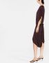 MM6 Maison Margiela Midi-jurk met V-hals Rood - Thumbnail 4