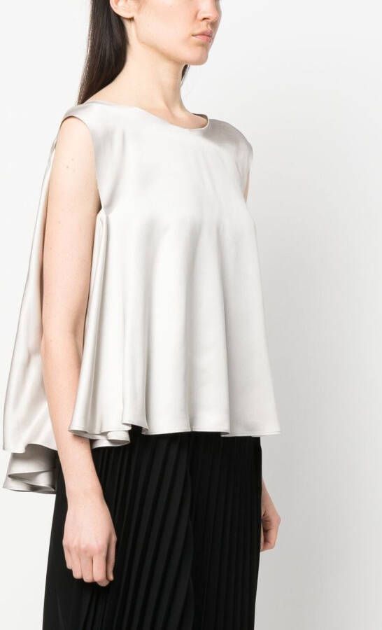 MM6 Maison Margiela Mouwloze top Grijs