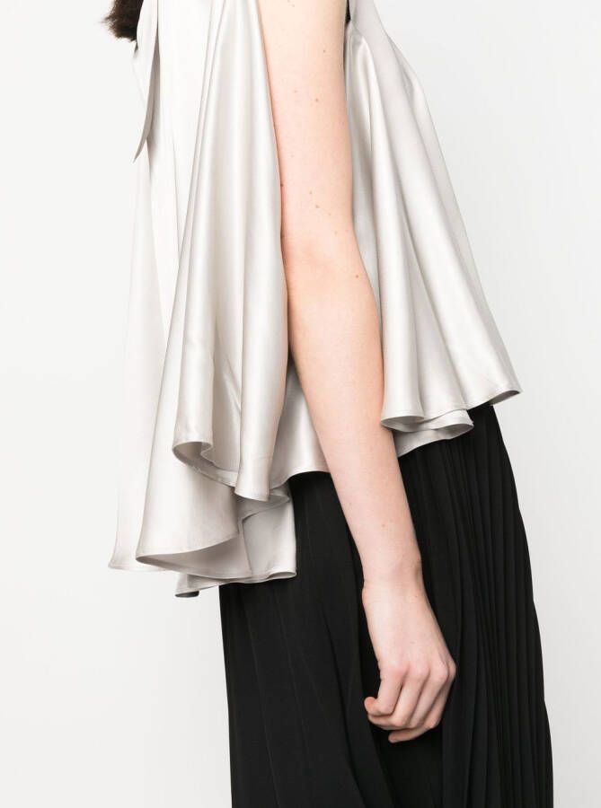 MM6 Maison Margiela Mouwloze top Grijs