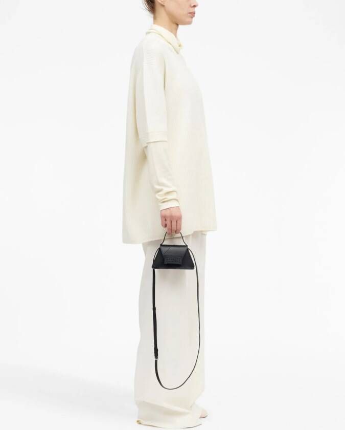 MM6 Maison Margiela Kleine Numeric tas met handgreep Zwart