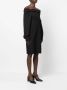 MM6 Maison Margiela Off-shoulder mini-jurk Zwart - Thumbnail 3
