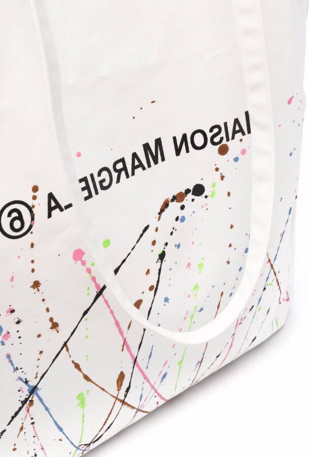 MM6 Maison Margiela Oversized shopper Wit