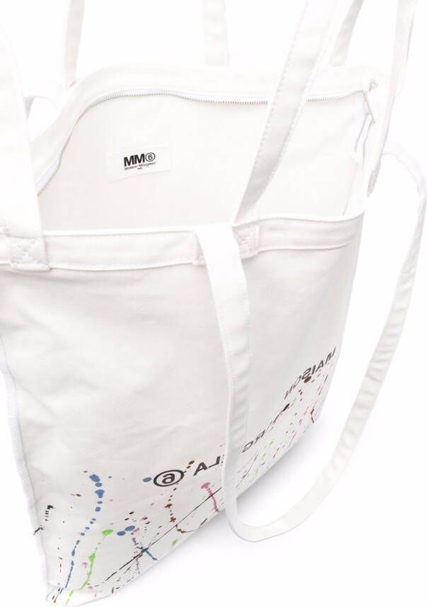 MM6 Maison Margiela Oversized shopper Wit