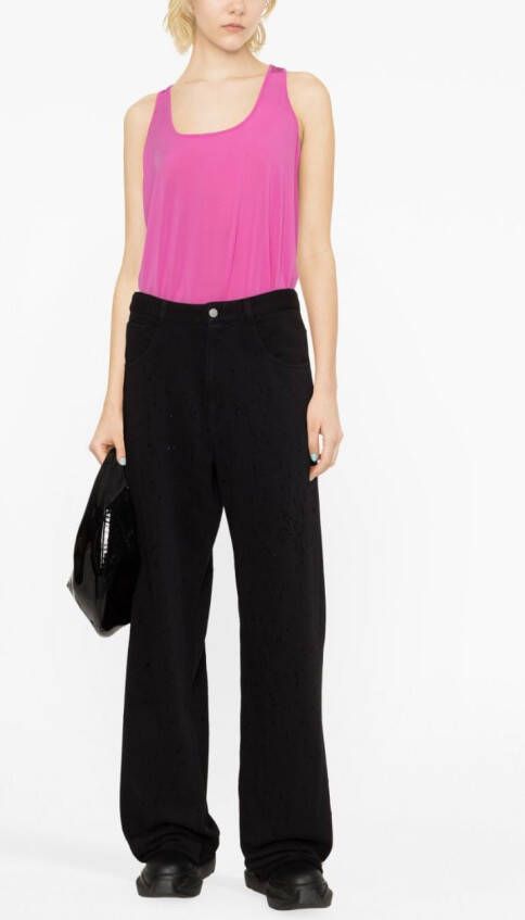 MM6 Maison Margiela Flared broek Zwart