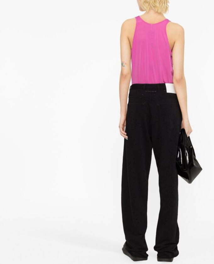 MM6 Maison Margiela Flared broek Zwart