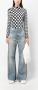 MM6 Maison Margiela High waist jeans met wijde pijpen Blauw - Thumbnail 2