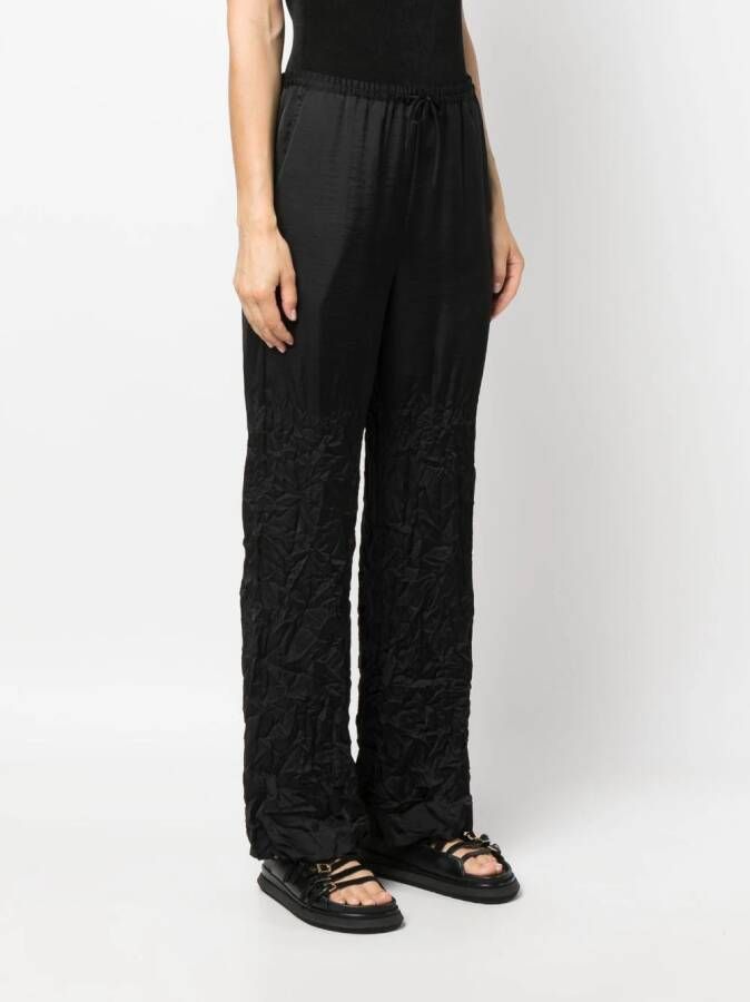 MM6 Maison Margiela Broek met trekkoordtaille Zwart