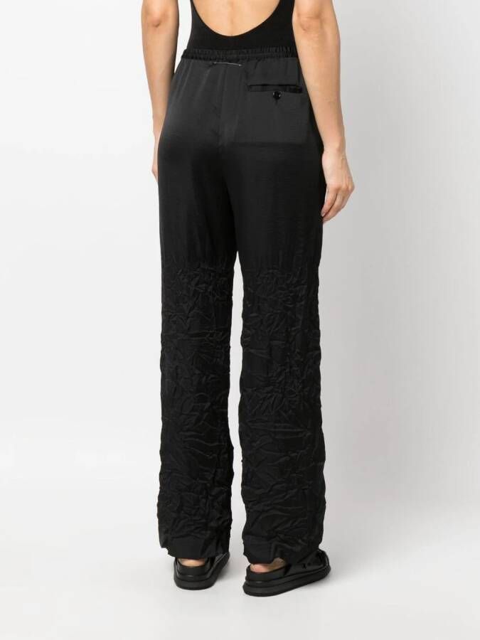 MM6 Maison Margiela Broek met trekkoordtaille Zwart
