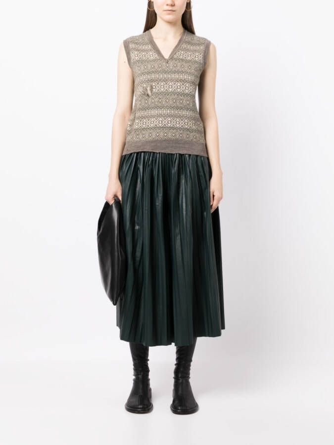 MM6 Maison Margiela Plooirok Zwart