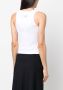 MM6 Maison Margiela Geribbelde tanktop Wit - Thumbnail 4