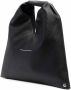 MM6 Maison Margiela Japanese leren shopper Zwart - Thumbnail 3