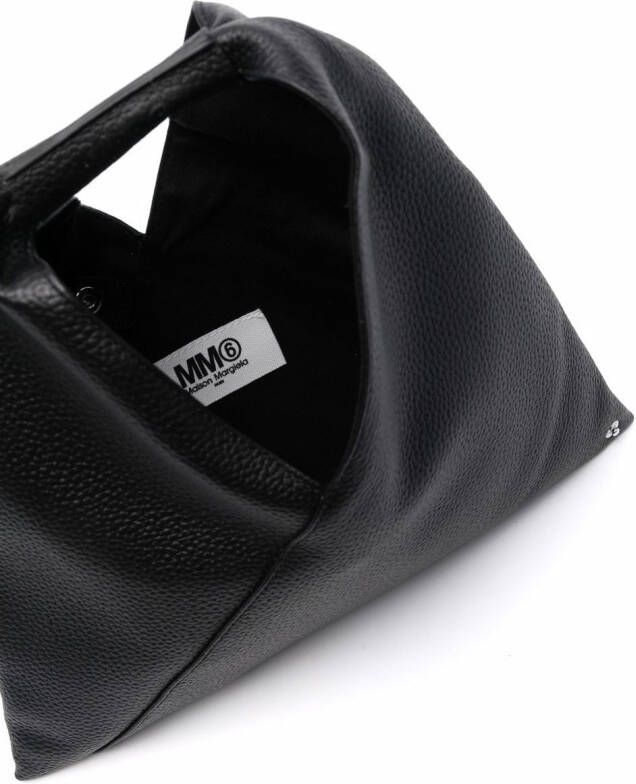 MM6 Maison Margiela Japanese leren shopper Zwart